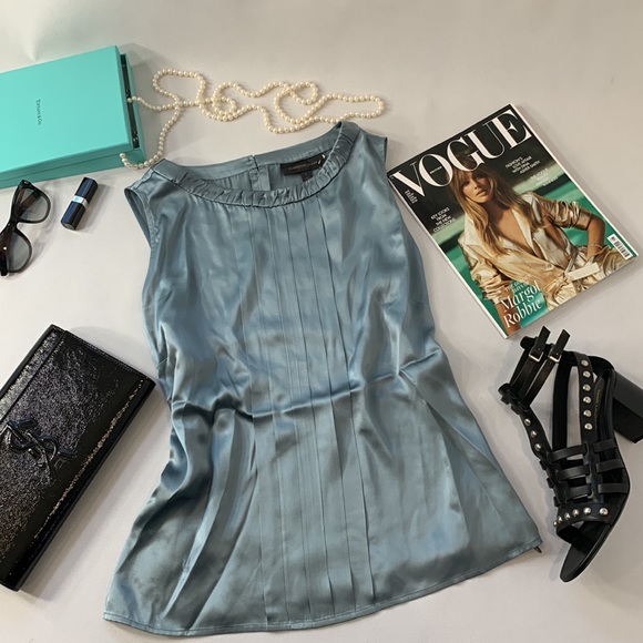 Classiques Entier Tops - Classiques Entier Atelier Slate Blue 100% Silk Blouse from Nordstrom.